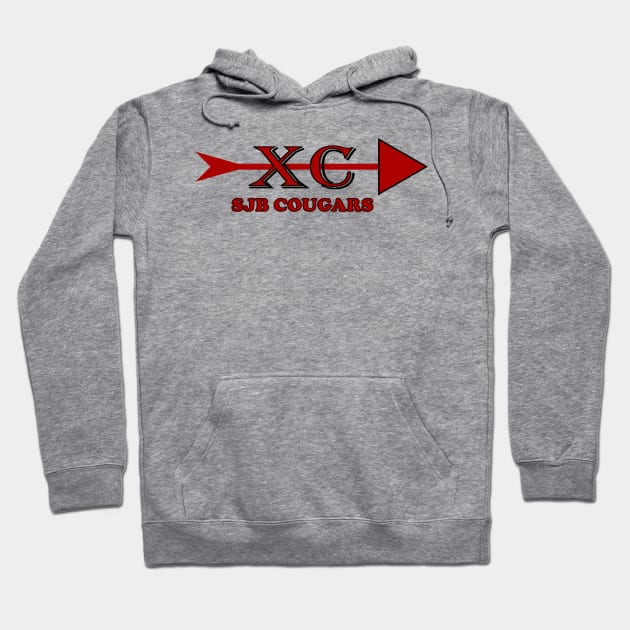 SJB Cougars XC Hoodie by Woodys Designs